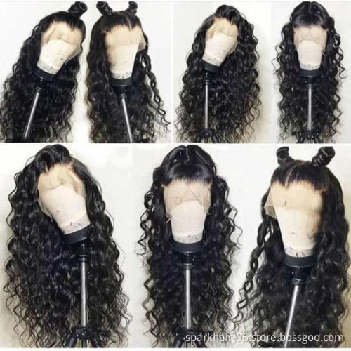 Cheap Human Hair Wigs For Black Women Brazilian Virgin Cuticle Aligned Human Hair 13x4 Lace Front Wig Loose Wave Hot Sale